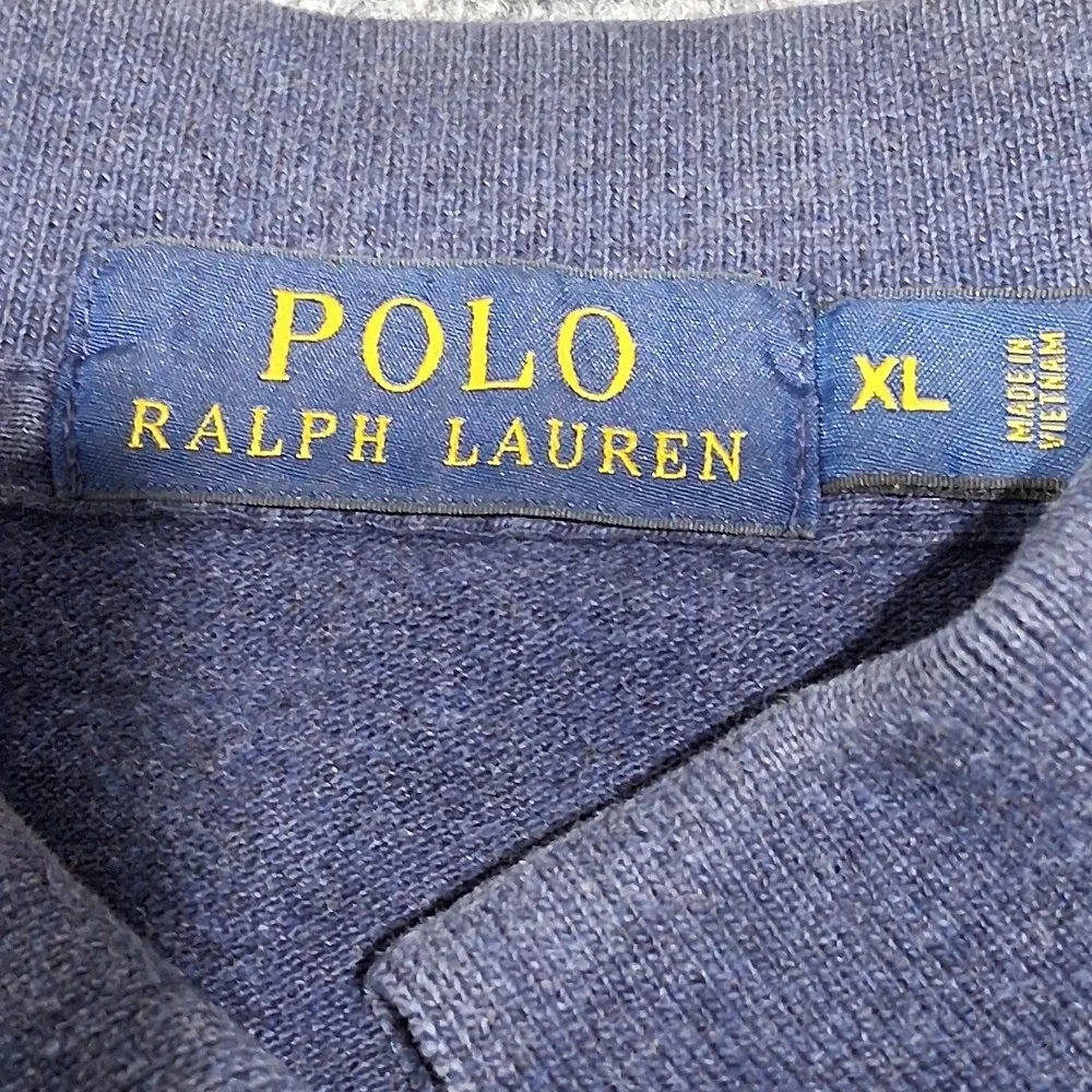 Vintage Polo Ralph Lauren Navy Blue Button Up Shirt Men's Size‎ XL Preppy
